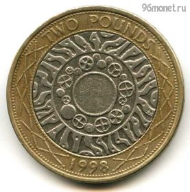 Великобритания 2 фунта 1998