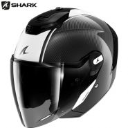 Шлем Shark RS Jet Carbon Skin, Черно-белый