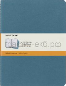 Книжка зап.Moleskine XLarge Cahier линейка голубой CH021B44