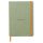 Книжка зап.Clairefontaine Rhodiarama А5+ 80л.точка мягк.обл.Celadon Бледно-зеленый 90г/м2 117441C