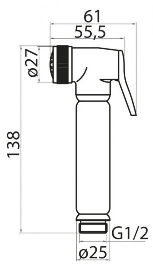 Гигиенический душ Cezares CZR-ID5-02 схема 2