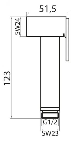 Гигиенический душ Cezares CZR-ID3-01 схема 2