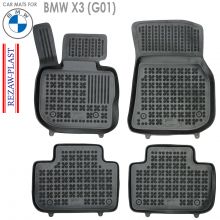 Коврики BMW X3 (G01) от 2017 -  в салон резиновые Rezaw Plast (Польша) - 4 шт.