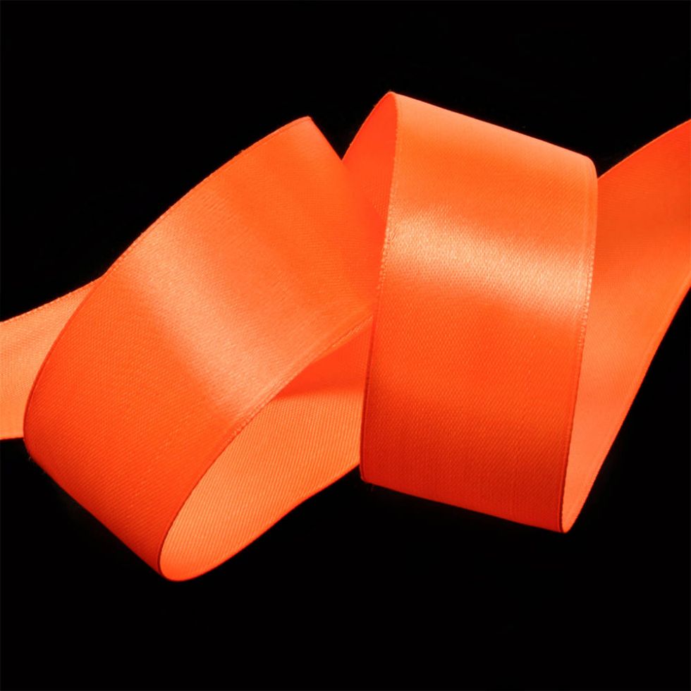 Лента атласная IDEAL цвет 3071 оранжевого цвета (ЛА.IDEAL-3071)