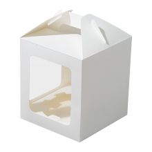 Коробка "JUMPL" 160х160х180мм ForGenika, с ложементом, 2 окна, белая