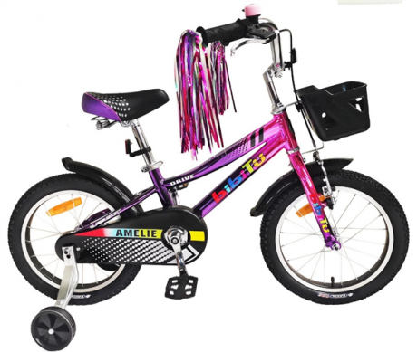 Велосипед 20 BIBITU AMELIE, розовый/пурпурный хро