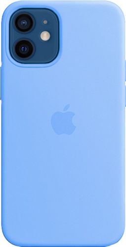 Чехол силиконовый для iPhone 12 (Голубой)