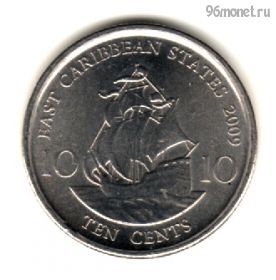 Восточно-Карибские государства 10 центов 2009
