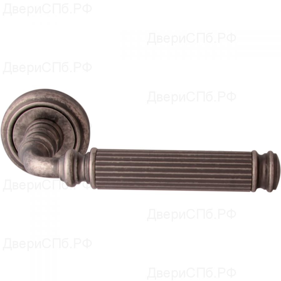 Дверная ручка на розетке 290 V Rania Античное серебро