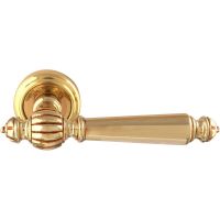 Дверная ручка на розетке 235V Mirella Французское золото