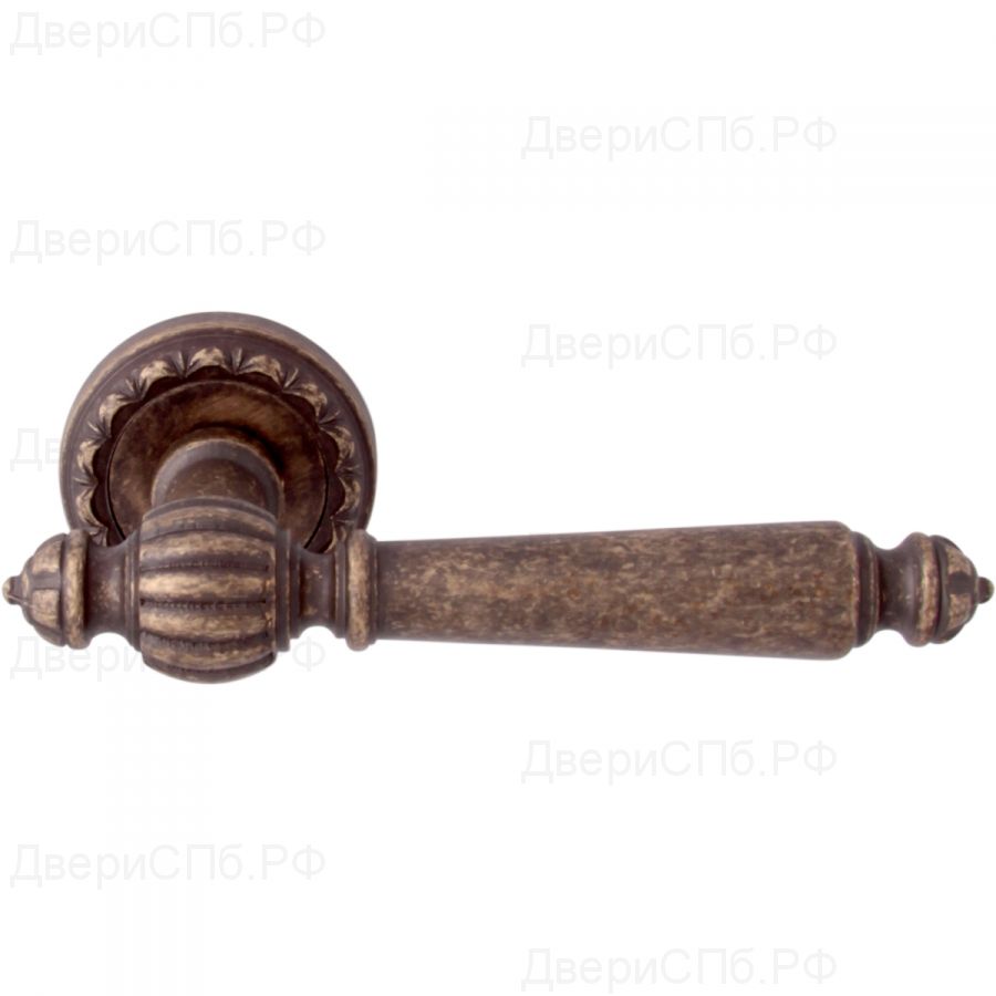 Дверная ручка на розетке 235 D Mirella Античная бронза