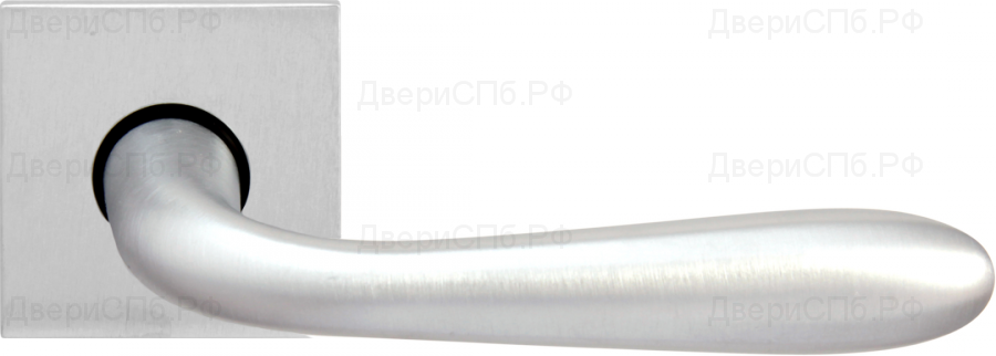 Дверная ручка на розетке 115K Goccia Матовый хром (50PVC)